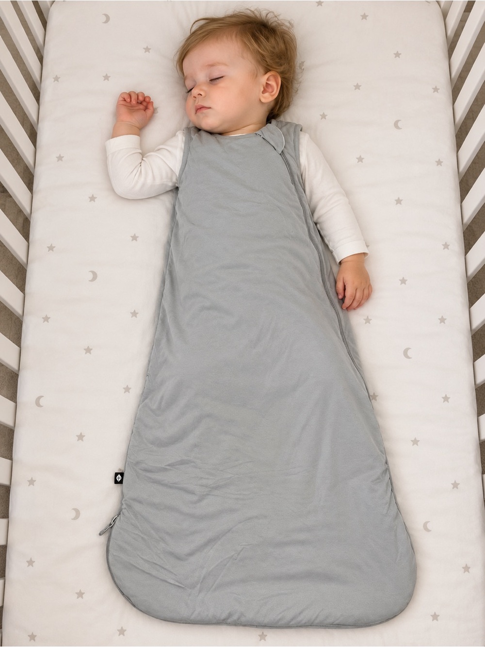 Kyte Baby Light Gray Sleep Bag Size Medium 1.0 TOG Bamboo Sleep Sack